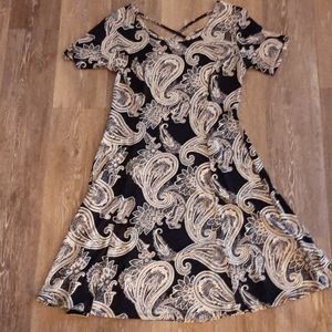 Sami & Jo Paisley Casual A-line Dress Size Medium